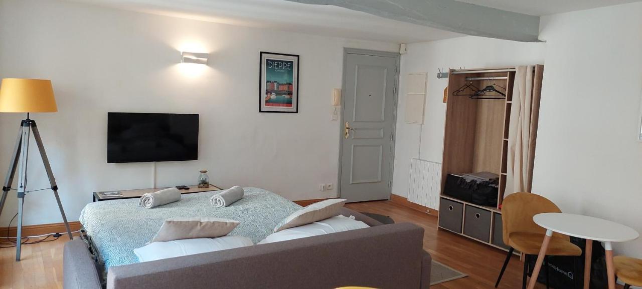 Apartamento Beau Studio Cosy Calme En Face Du Port Sur Le Quai Dieppe Exterior foto