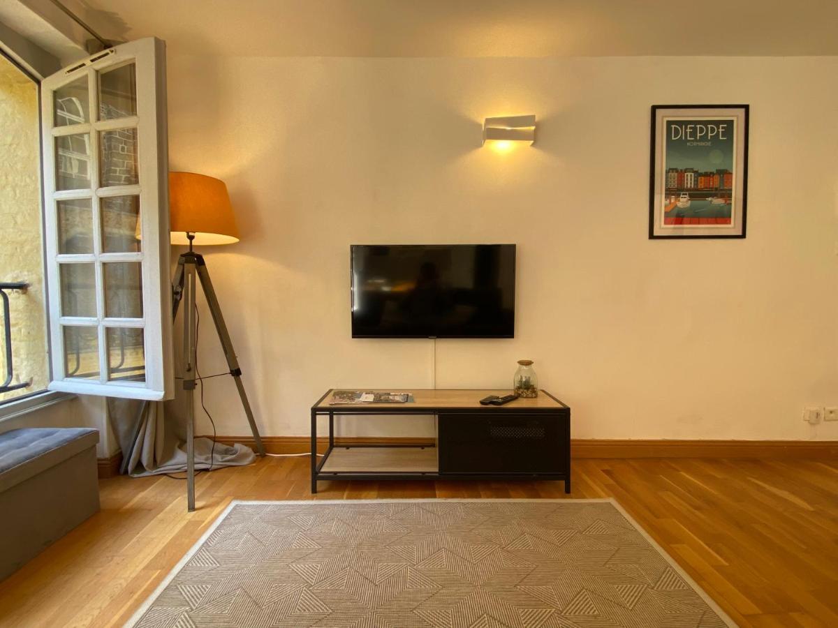 Apartamento Beau Studio Cosy Calme En Face Du Port Sur Le Quai Dieppe Exterior foto